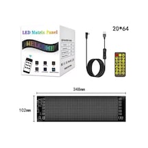 Araç Car Led Ekran Kişiselleştirilebilir Telefon App Kontrollü Uzaktan Kumandalı Kayan Yazı Emoji Led Matrix Panel