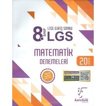 8.Sınıf LGS Matematik Denemeleri- Karekök Eğitim Yayın