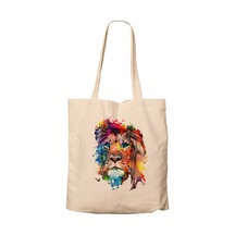 Lion Brothers Lion Rainbow Krem Kanvas Bez Çanta Krem