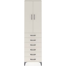 Arges Dolap 2 Raflı 6 Çekmeceli Tek Askılı 60x30x221 Aytaşı-a... Aytaşı