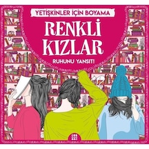 Renkli Kızlar-Yetişkinler İçin Boyama- Dokuz Yayınları