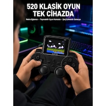 520 Oyunlu Taşınabilir El Oyun Konsolu Tv Bağlantılı Şarjlı Gamepad