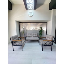 Safir Bahçe,balkon,cafe,teras Mobilyası,çay Seti Kahverengi