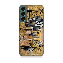 Samsung Galaxy S22 Uyumlu Karma Grafik Desenli Silikon Kılıf