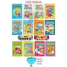 Kerem İle Minik Canavarlar Çizgi Roman Seti 11 Kitap 6-9 Yaş