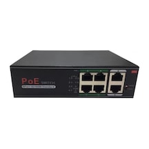 Avenir AV-H1064PLS 4 Port + 2 UPLINK 60 W Full Poe 10/100 Yönetilemez Switch