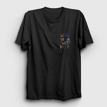 Presmono Unisex Here Astroworld Travis Scott T-shirt Siyah