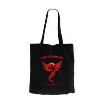 The Offspring Rise And Fall Siyah Fermuarlı Bez Çanta Gabardin