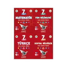 Limit 2027 7. Sınıf Matematik + Fen Bilimleri + Türkçe + Sosyal Bilgiler Konu Anlatım Föyleri Seti 4 Kitap Maarif Model