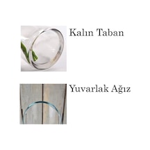 Delizli El İmalati 10 Cm X 25 Cm - El İşciliği Silindir Vazo Cam Ps250 Kalın Tabandır Kesinlikle Beyaz