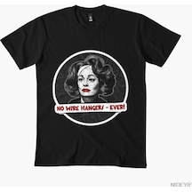 Flood Of Style Mizah - No Wire Hangers Erkek Kadın Tişörtü %100 Pamuklu Tişörtler Kısa Kollu Üstler 1226-3 Siyah