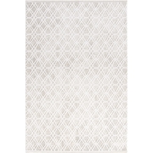 Hoom Rugs Eliza Plus 4331 Beyaz Modern Salon Halısı Beyaz Gri