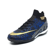 Taşpınar Laliga Erkek Günlük Büyük Numara Çoraplı Halı Saha Krampon Spor Ayakkabı 45-47 Siyah Füme Siyah - Füme