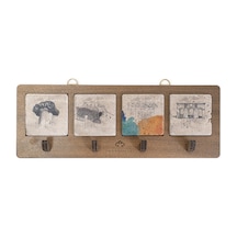 Anadoliamağazacılık Patara Serisi 4'Lü Traverten Dekoratif Askılık Diğer