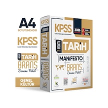 2026 KPSS Genel Kültür 3 Adım Tarih Manifesto 20li Dijital Çözümlü Branş Deneme Paketi