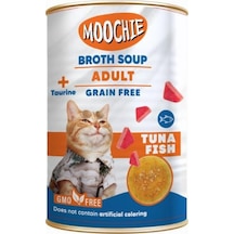 Moochie Ton Balıklı Tahılsız Et Suyu Yetişkin Kedi Çorbası 135 ML