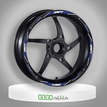 Mondial Drift L Uyumlu Mavi 1 Set Jant Şeridi
