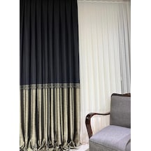 Perlife Cortina Pano Fon Perde / Ölçünüze Özel Dikim Siyah