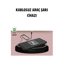 Manyetik Kablosuz Araç Şarj Cihazı - Hızlı Şarj Kaymaz Taban Güvenli Kullanım