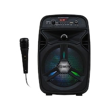 Mikado MD-814KP Mikrofonlu Led Işıklı Bluetooth Hoparlör