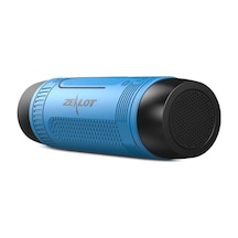 Dianziye Zealot S1 Dış Mekan Su Geçirmez Bluetooth Hoparlörü - Bisiklet İçin, Fm Radyo, 3 Modlu El Feneri, Tf Kart/aux Desteği, 8 Saat Oynama Süresi, Mavi
