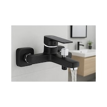 Rena Design Kare Siyah Banyo Bataryasi Ağir Prinç Gövde Yüksek Kalite Musluk Köşeli Şik Modern Tasarim