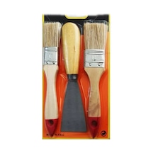 Boya Kestirme Fırça- Spatula Seti 3lü Bx40