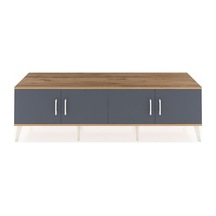 Hyperion Tv Ünitesi 2 Raflı 4 Kapaklı 176x44x51 Çam-antrasit/antrasit Antrasıt/antrasıt
