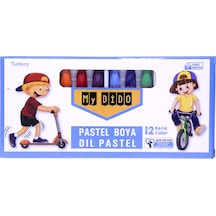 My Dido Pastel Boya Karton Kutu Köşeli 12 Renk My622 Çok Renkli