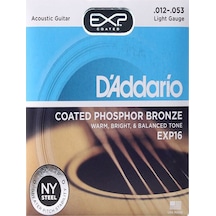 Daddarıo Akustik gitar teli EXP 16 LIGHT GAUGE