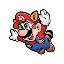 9 X 9 Cm Uçan Mario Sticker Süper Mario Motor Araba Kask Laptop Sticker