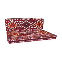 Erbasonline Mtk404-402 Şark Köşesi Bordo Halı Des. Ikili Minder Tk. 120Lik