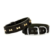 Softlu Dokuma Köpek Boyun Tasması 3 Cm X 55 Cm Siyah Çok Renkli