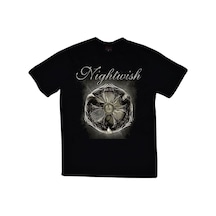 Nightwish Baskılı Unisex %100 Pamuk Siyah T-shirt SIYAH