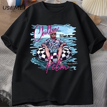 Flood Of Style Chillin Gibi Bir Suçlu T Shirt Erkek Kadın Komik Trump T-shirt Yaz Tee Unisex O Boyun Pa Siyah