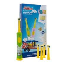 Acti Power Kids Çocuk Elektrikli Sonic Diş Fırçası-5 Yedek Başlık Kutuya Dahil Şarjlı