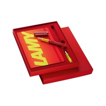 Al-star Parlak Kırmızı Renk F Uc Dolma Kalem Ve Defter Setı