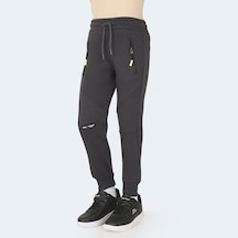 Slazenger LAMYA Çocuk Fermuar Cepli Koyu Gri Eşofman Altı