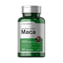 Horbaach Maca Root Capsules 120 Pills High Potency Extract No... Aromasız