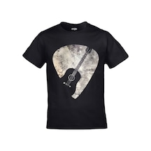 Kalic Studio Unisex Siyah Pena Gitar Baskılı Siyahorj272