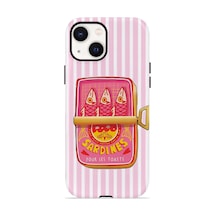 Apple iPhone Uyumlu 13 Vorian Çift Katmanlı Kılıf Sardine Club Pink