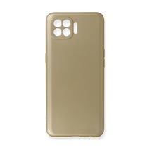 Oppo Reno 4 Lite Kılıf First Silikon - Gold Altın