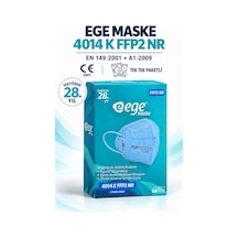 Ege Maske 4014-k Ffp2 Nr N95 Ventilsiz Maske 50'li Mavi