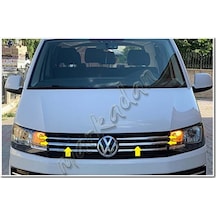 Vw T6 Transporter Krom Ön Panjur 2015 Sonrası 4 Parça Paslanmaz Ç