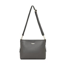 D27 Dark Grey Omuz Çantası Kadın Grazıa Piumelli Milano Bag Gri