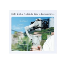 Çeşithane M01 El Tipi Gimbal Stabilizatör - 3 Eksenli Sarsıntı Önleyici, Aı Yüz Takibi Ve Dahili Dol Çok Renkli