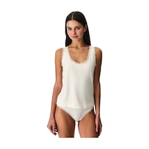 Penti Aloe Vera Beyaz Lace Dantel Detaylı Tank Üst