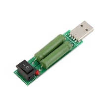 Koodmax-Usb 5V 1A/2A Voltaj Deşarj Direnci Kuru Yük Test Cihazı Anahtarlı