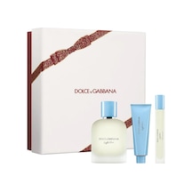 Dolce & Gabbana Light Blue Pour Homme Edt 100 Ml + Edt 10 Ml + 50 Ml Shower Gel Erkek Parfüm Seti Odunsu