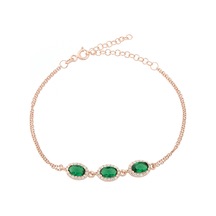 Glorria Gümüş Anturaj Oval Bileklik N11.12825